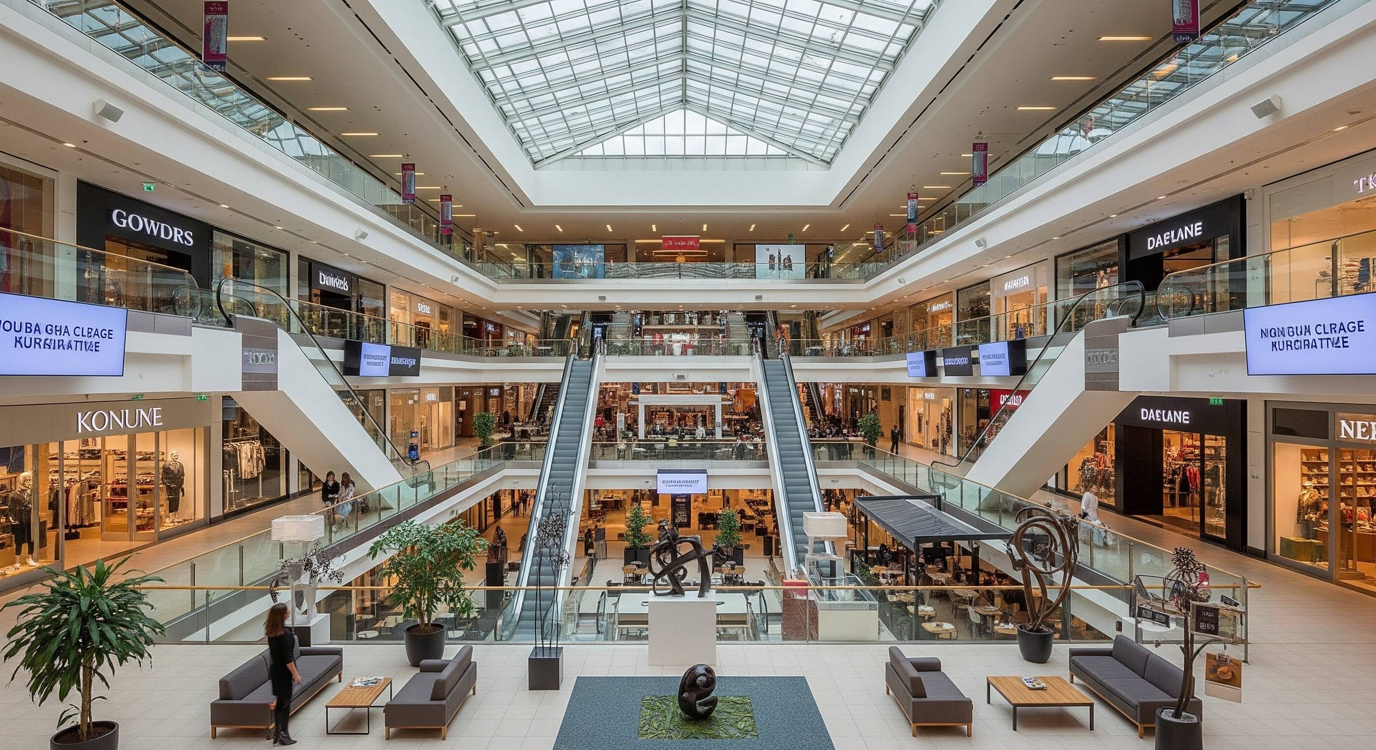 Centre commercial moderne