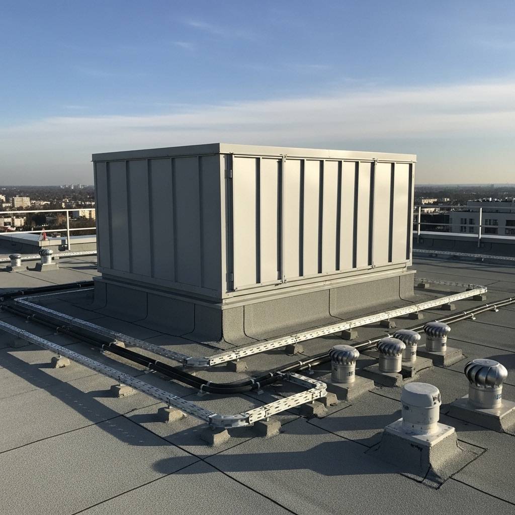 Exutoire de fumée sur immeuble